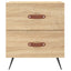 sengeborde 2 stk. 40x35x47,5 cm konstrueret træ sonoma-eg