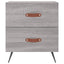 sengeborde 2 stk. 40x35x47,5 cm konstrueret træ grå sonoma-eg