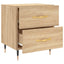 sengebord 40x35x47,5 cm konstrueret træ sonoma-eg
