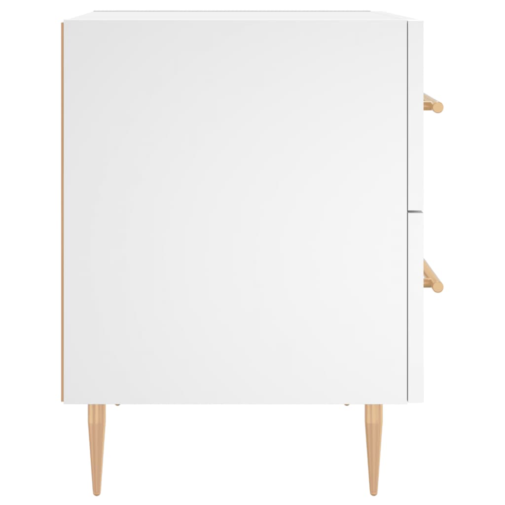 sengebord 40x35x47,5 cm konstrueret træ hvid