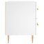 sengeborde 2 stk. 40x35x47,5 cm konstrueret træ hvid