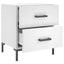 sengeborde 2 stk. 40x35x47,5 cm konstrueret træ hvid