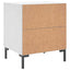 sengeborde 2 stk. 40x35x47,5 cm konstrueret træ hvid