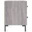 sengeborde 2 stk. 40x35x47,5 cm konstrueret træ grå sonoma-eg
