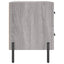sengeborde 2 stk. 40x35x47,5 cm konstrueret træ grå sonoma-eg