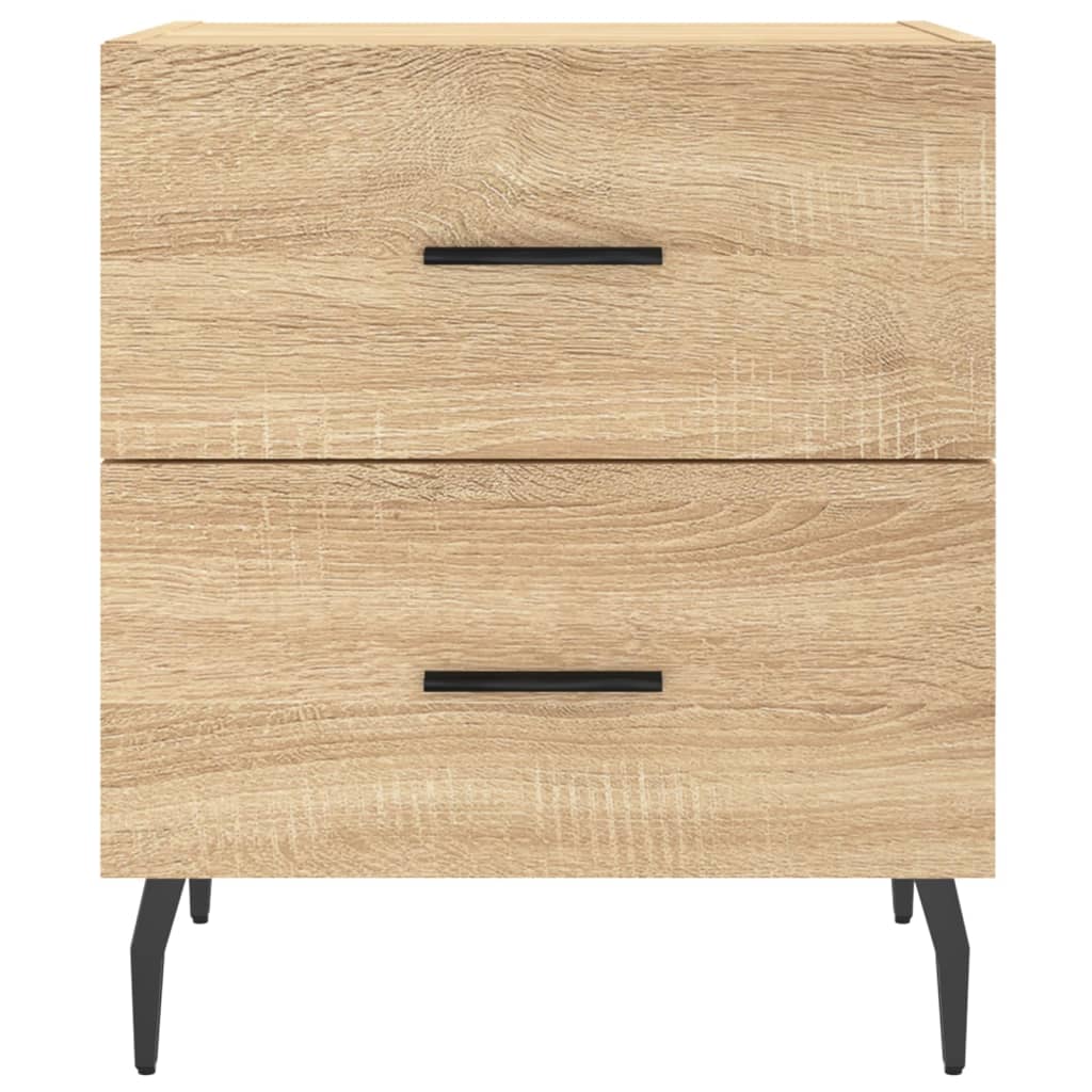 sengebord 40x35x47,5 cm konstrueret træ sonoma-eg