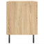 sengeborde 2 stk. 40x35x47,5 cm konstrueret træ sonoma-eg