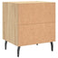 sengeborde 2 stk. 40x35x47,5 cm konstrueret træ sonoma-eg