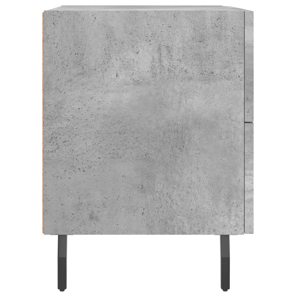 sengebord 40x35x47,5 cm konstrueret træ betongrå