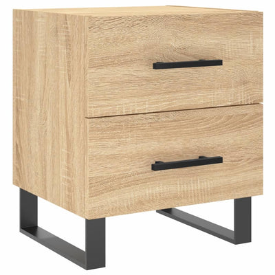 sengebord 40x35x47,5 cm konstrueret træ sonoma-eg