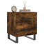 sengeborde 2 stk. 40x35x47,5 cm konstrueret træ røget egetræ