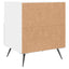 sengeborde 2 stk. 40x35x47,5 cm konstrueret træ hvid