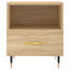 sengeborde 2 stk. 40x35x47,5 cm konstrueret træ sonoma-eg
