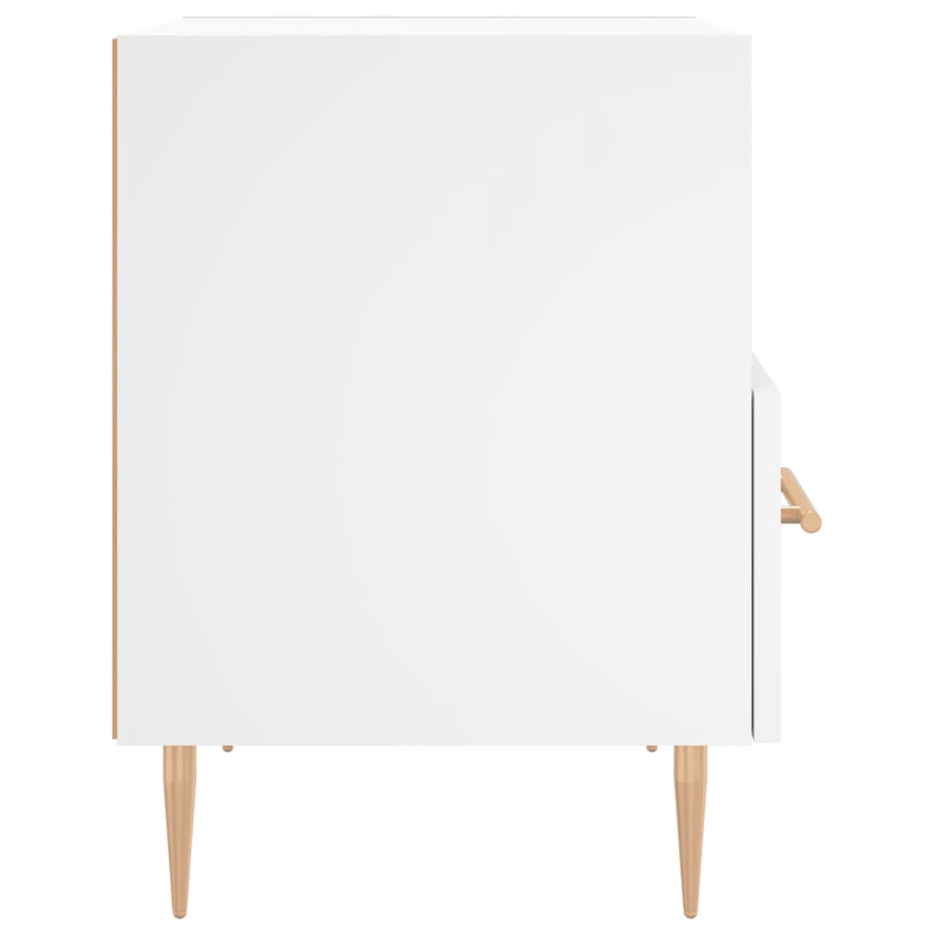 sengebord 40x35x47,5 cm konstrueret træ hvid