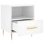 sengeborde 2 stk. 40x35x47,5 cm konstrueret træ hvid