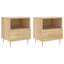 sengeborde 2 stk. 40x35x47,5 cm konstrueret træ sonoma-eg
