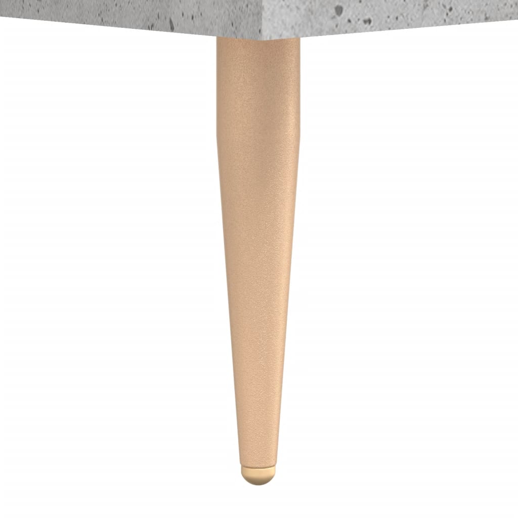 sengeborde 2 stk. 40x35x47,5 cm konstrueret træ betongrå