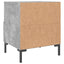 sengeborde 2 stk. 40x35x47,5 cm konstrueret træ betongrå