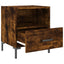 sengeborde 2 stk. 40x35x47,5 cm konstrueret træ røget egetræ