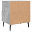 sengeborde 2 stk. 40x35x47,5 cm konstrueret træ betongrå