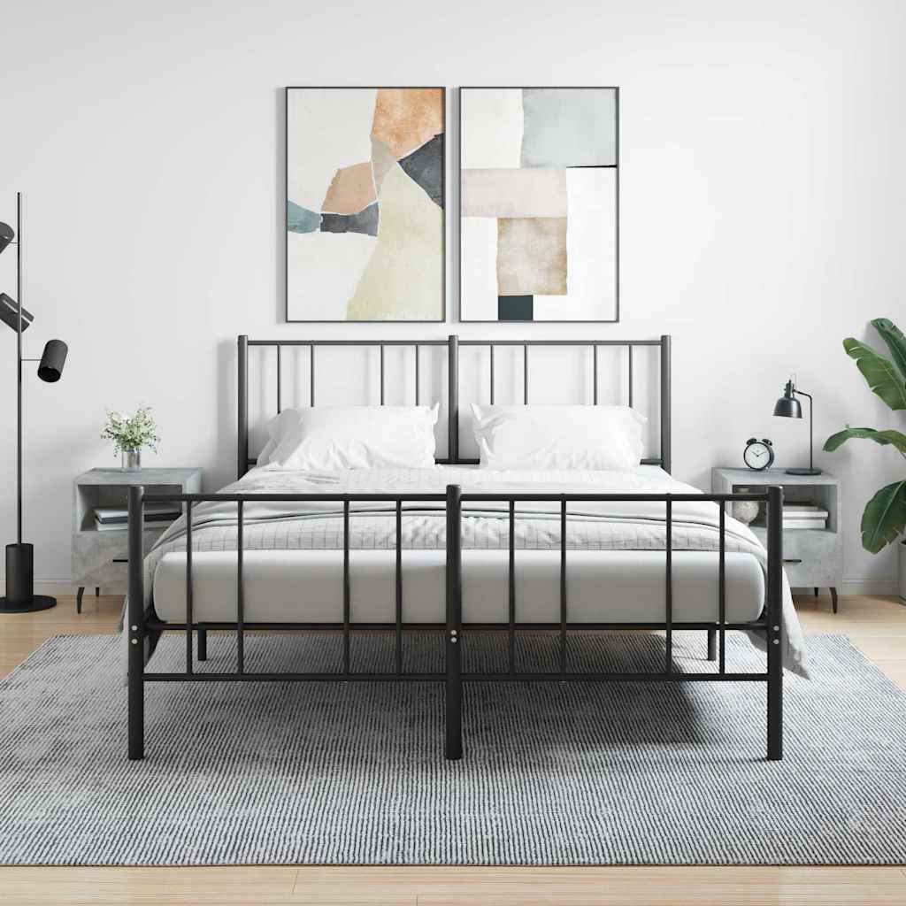 sengeborde 2 stk. 40x35x47,5 cm konstrueret træ betongrå