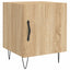 sengeborde 2 stk. 40x40x50 cm konstrueret træ sonoma-eg