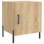 sengeborde 2 stk. 40x40x50 cm konstrueret træ sonoma-eg