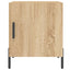 sengeborde 2 stk. 40x40x50 cm konstrueret træ sonoma-eg