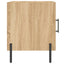 sengeborde 2 stk. 40x40x50 cm konstrueret træ sonoma-eg