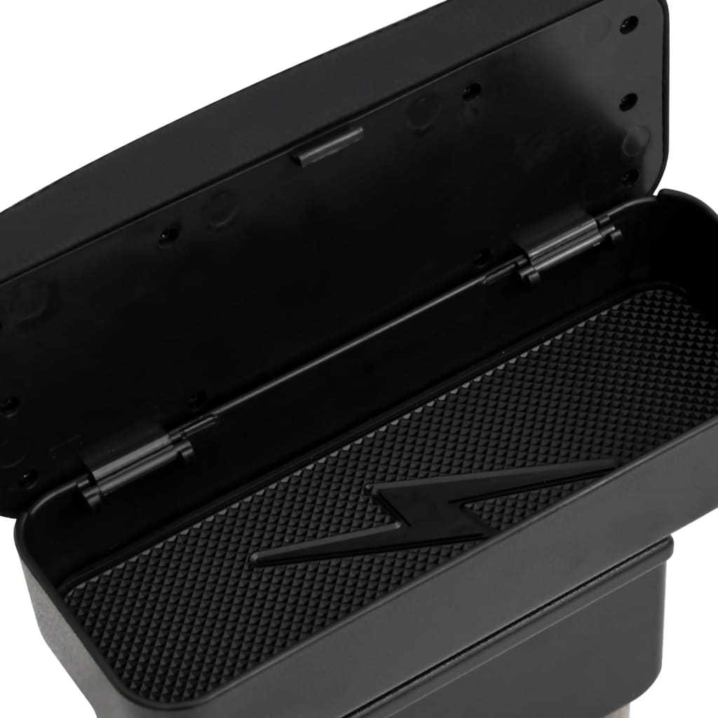 universelt armlæn til bil 23x8x(30-38) cm ABS sort