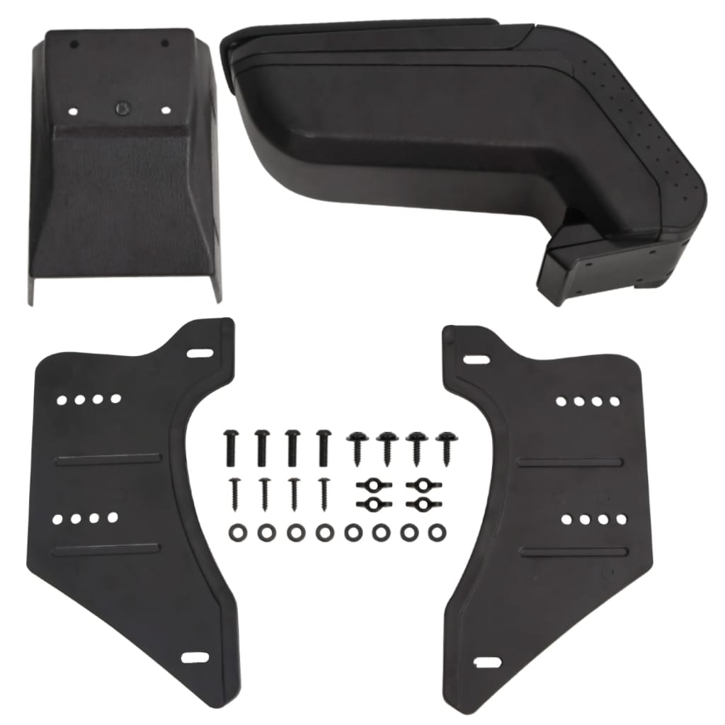 universelt armlæn til bil 14x30x(32-48,5) cm ABS sort