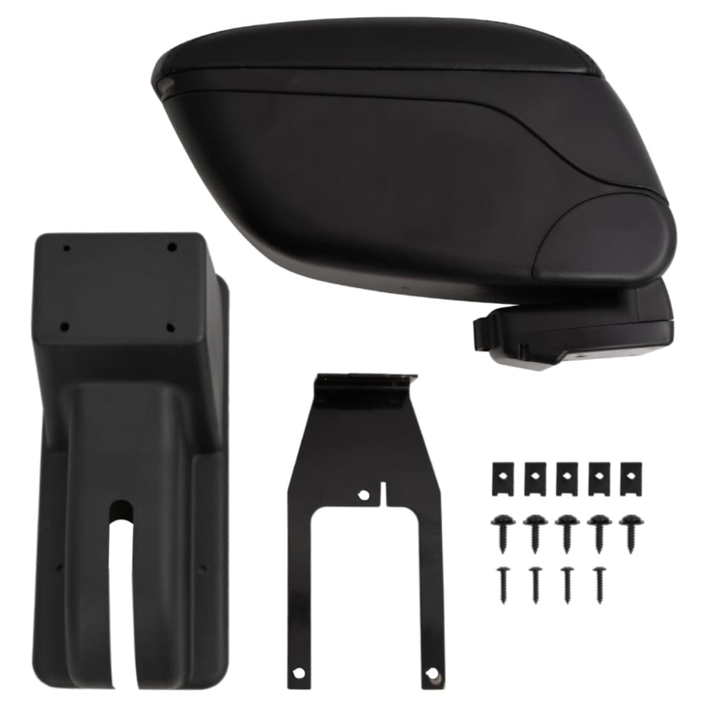 armlæn til bil 12x29x(32-46) cm ABS sort billede