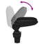 armlæn til bil 11,5x32x(30-50) cm ABS sort