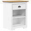 sengebord BODO 53x38,5x67 cm massivt fyrretræ brun