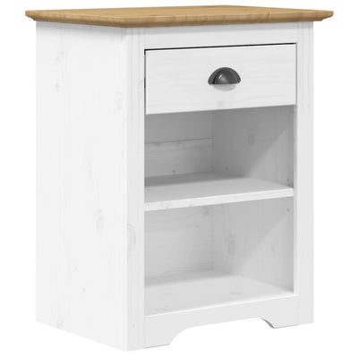 sengebord BODO 53x38,5x67 cm massivt fyrretræ brun
