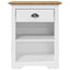 sengebord BODO 53x38,5x67 cm massivt fyrretræ brun