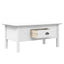 sofabord BODO 100x55x46 cm massivt fyrretræ hvid