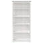 bogreol BODO 5 hylder 82x40x173 cm massivt fyrretræ hvid