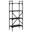 bogreol med 4 hylder 56x31,5x138,5 cm konstrueret træ sort