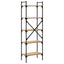 bogreol med 5 hylder 56x31,5x174 cm konstrueret træ sonoma-eg