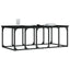 sofabord 100x50x35,5 cm konstrueret træ sort
