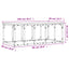 sofabord 100x50x35,5 cm konstrueret træ sort