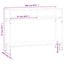konsolbord 100x30,5x75 cm konstrueret træ sort