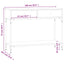 konsolbord 100x34,5x75 cm konstrueret træ grå sonoma-eg