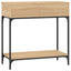 konsolbord 75x34,5x75 cm konstrueret træ sonoma-eg