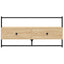 væghængt tv-bord 100,5x30x51 cm konstrueret træ sonoma-eg