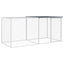 kyllingebur med tag antracit 203x98x90 cm galvaniseret stål