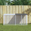 kyllingebur med tag antracit 203x98x90 cm galvaniseret stål