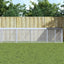 hønsebur med tag 1003x98x90 cm galvaniseret stål antracitgrå
