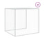 hønsebur med tag 1003x98x90 cm galvaniseret stål lysegrå